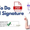 How To Do Digital Signature In Pdf