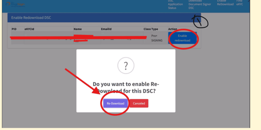 How to Re Download DSC of ProDigiSign