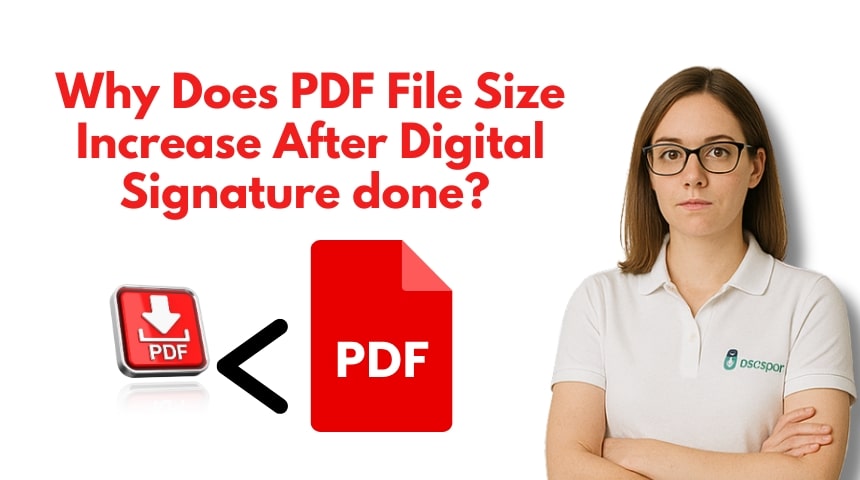 PDF file size increase after digital signature?