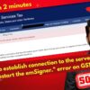 Failed to establish connection to the server. Kindly restart the emsigner,