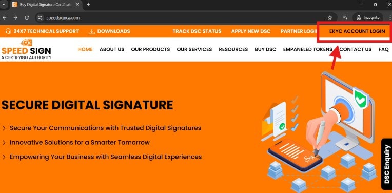 How to Do eSign and Payment for DSC in SpeedSign
