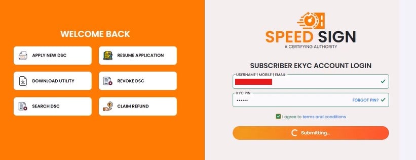 | How to Do eSign and Payment for DSC in SpeedSign