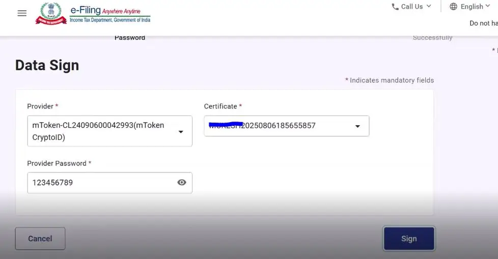 How to Reset Income Tax Password with New Digital Signature Certificate