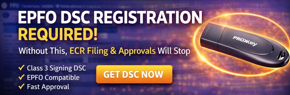 EPFO DSC Registration