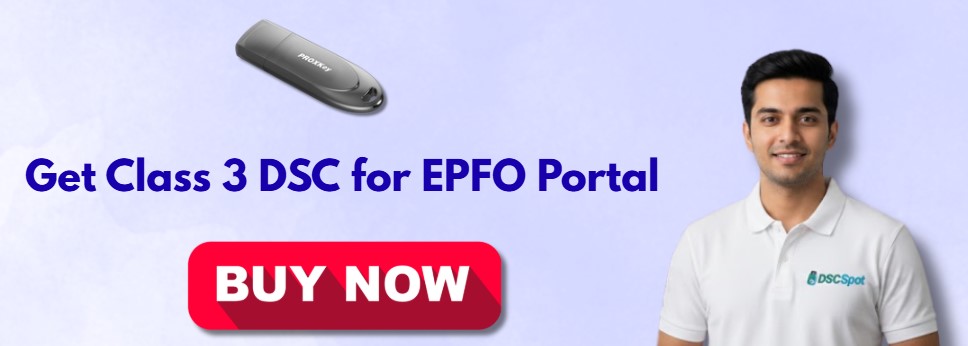 EPFO DSC Registration