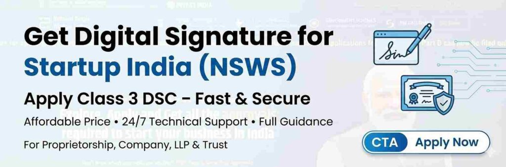 Get Digital Signature Certificate for Startup India
