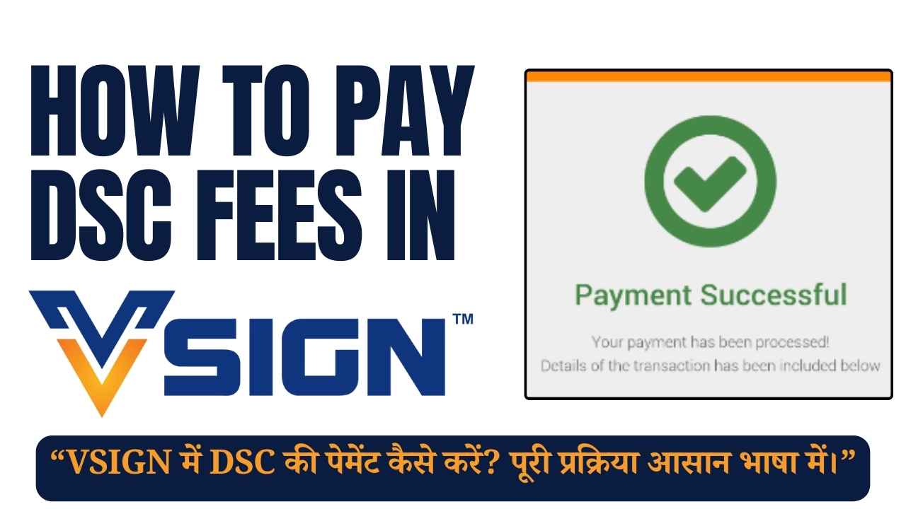 How to Complete DSC Payment in VSign