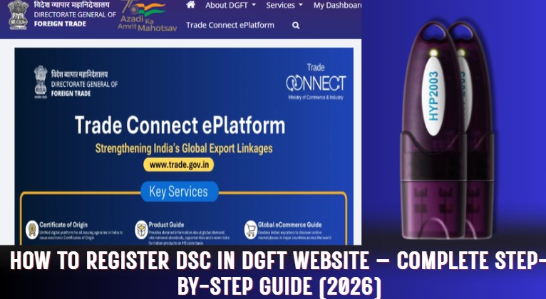 How to Register DSC in DGFT Website