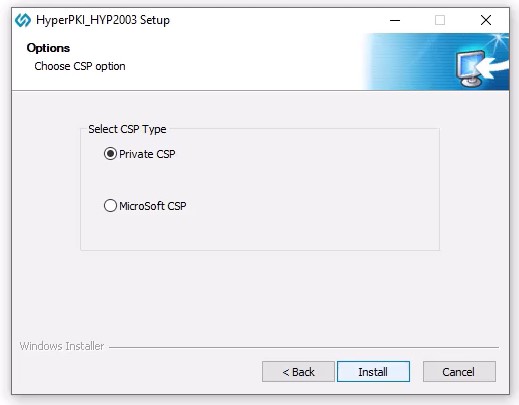 HYP2003 USB Token Installation