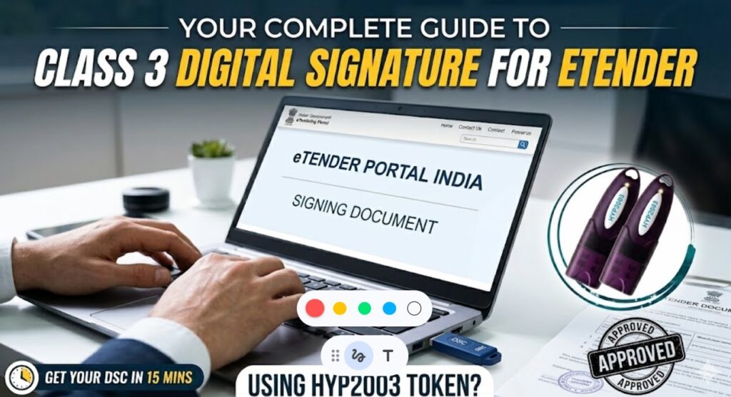 Digital Signature Certificate for eTender