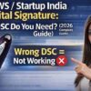 NSWS & Startup India Digital Signature