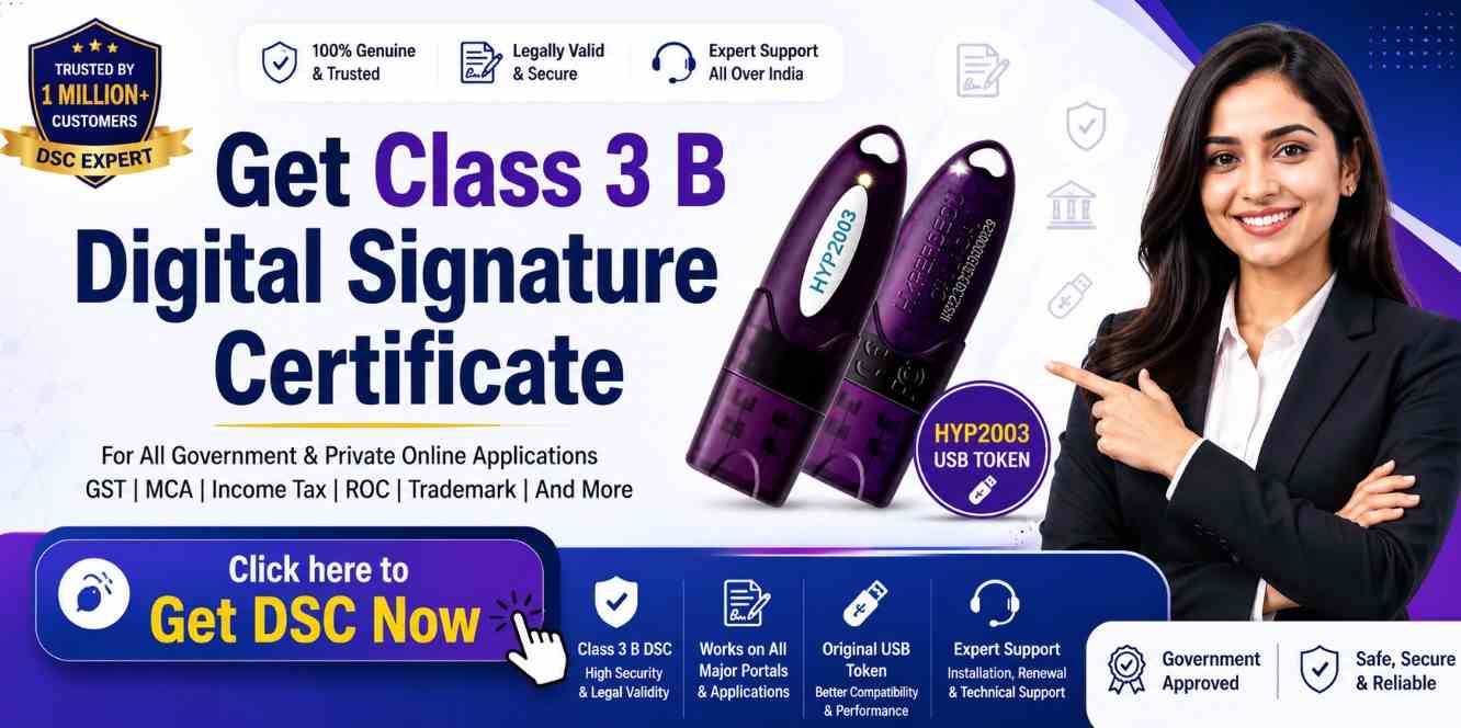Get Class 3 B Digital Signature