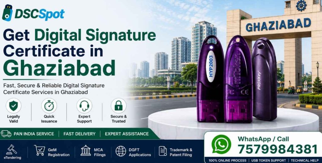 Buy Class 3 DSC in Ghaziabad | Same Day Digital Signature Certificate