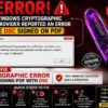 The Windows Cryptographic Service Provider Reported an Error While DSC Signed on PDF