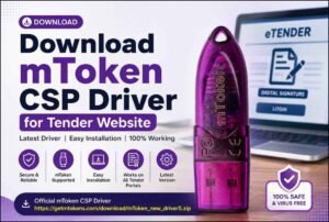 Download mToken CSP Driver for Tender Website